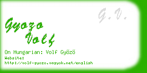gyozo volf business card